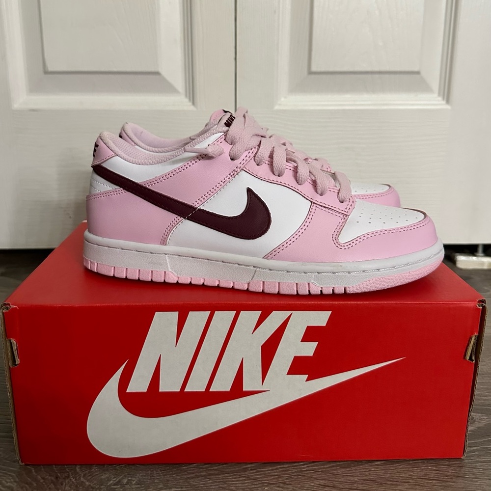 Nike Dunk Low “Pink Foam Red White” (GS) Size 5.5